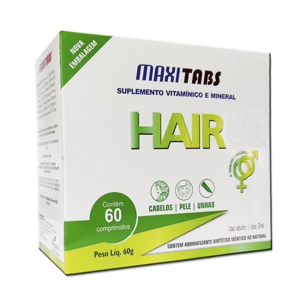 Maxitabs Hair com 60 Cápsulas