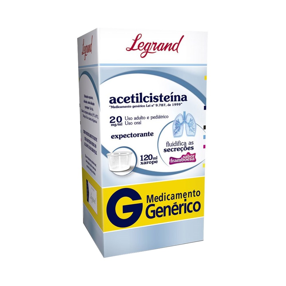 Acetilcisteína Xarope Infantil 120ml Genérico Legrand