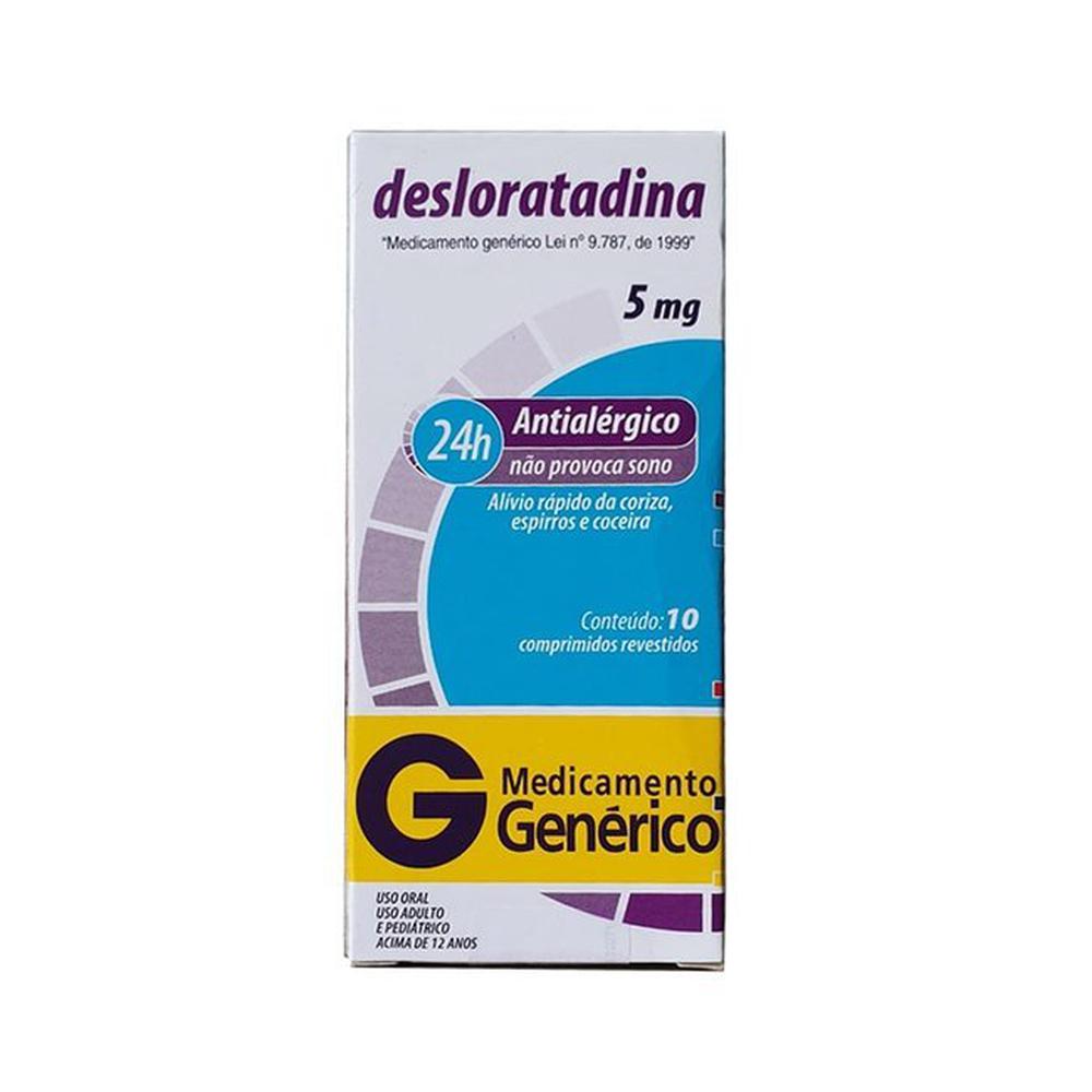 Desloratadina 5mg com 10 Comprimidos Genérico Legrand