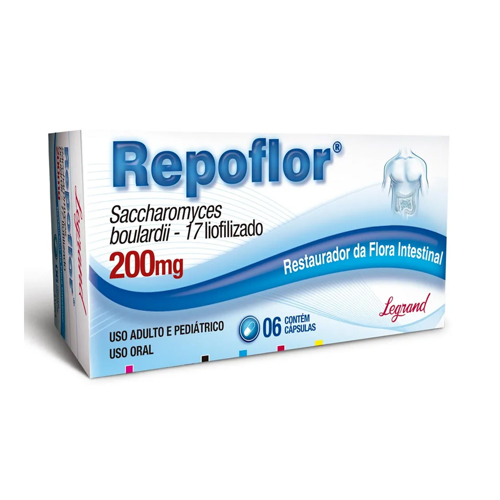 Repoflor 200mg com 6 Cápsulas