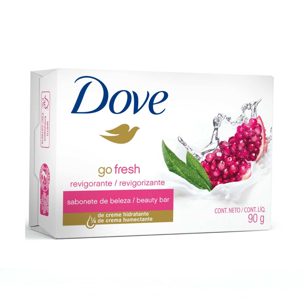 Sabonete Dove Go Fresh Revigorante Romã e Verbena 90g
