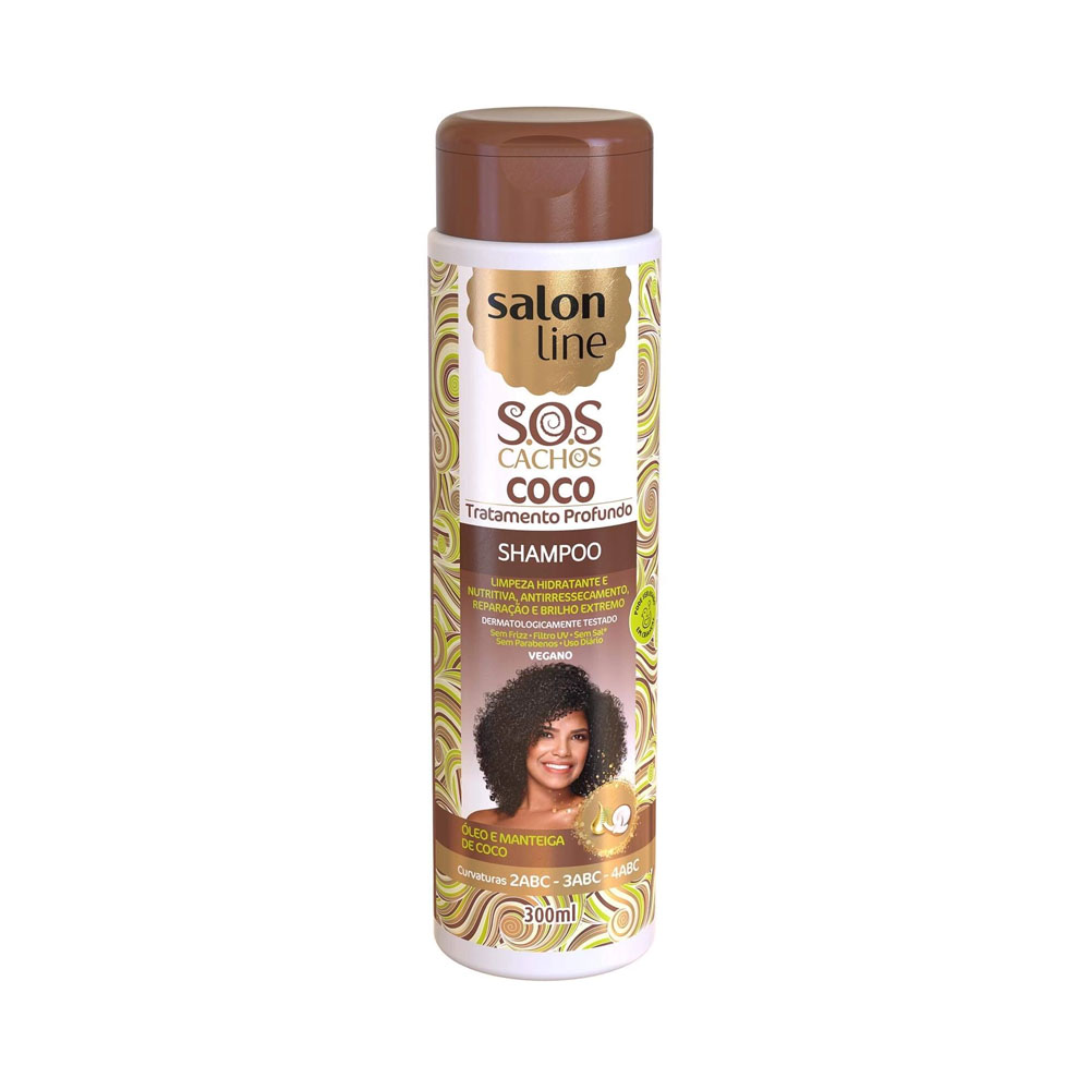 Shampoo Salon Line SOS Cachos Coco Tratamento Profundo 300ml