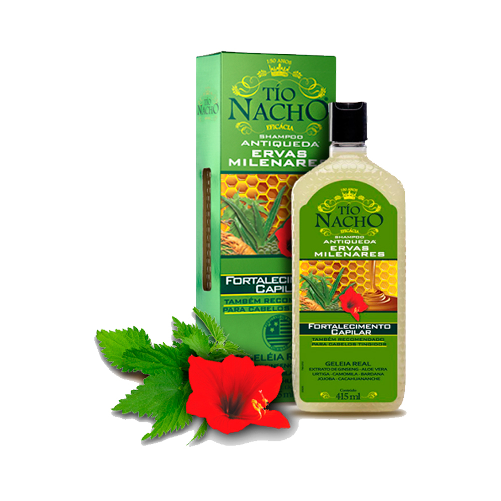 Shampoo Tio Nacho Antiqueda / Ervas Milenares 415ml